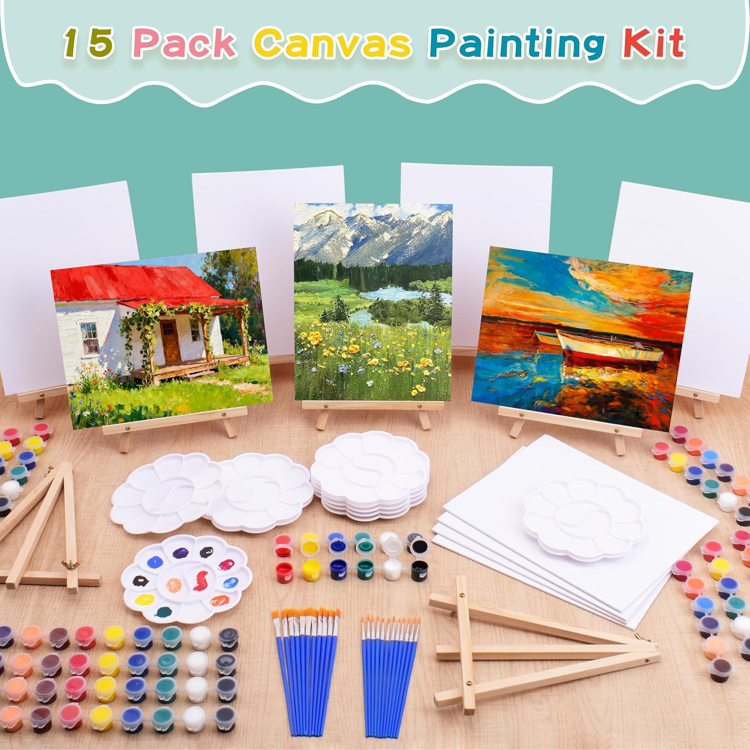 105-Piece Acrylic Art Set - Hình 2