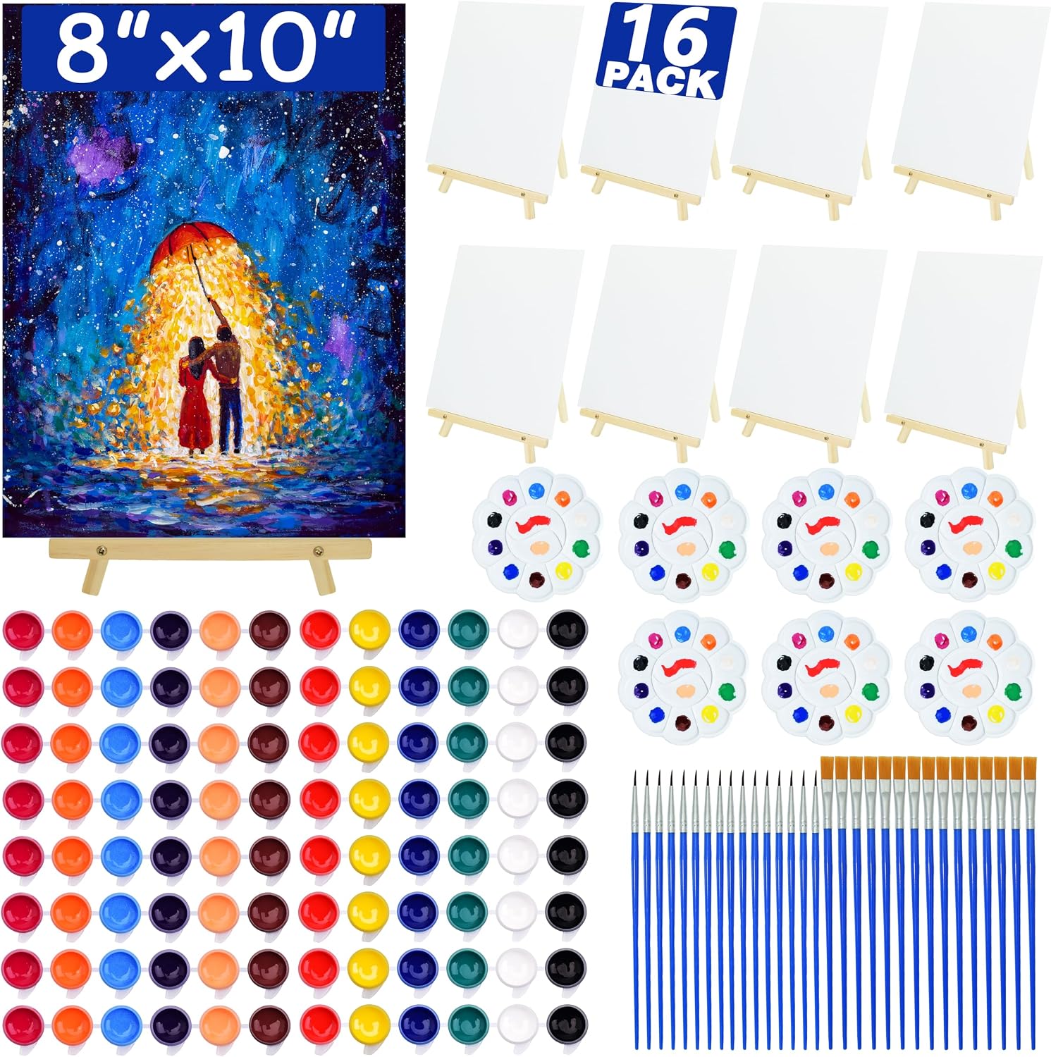 105-Piece Acrylic Art Set - Hình 8
