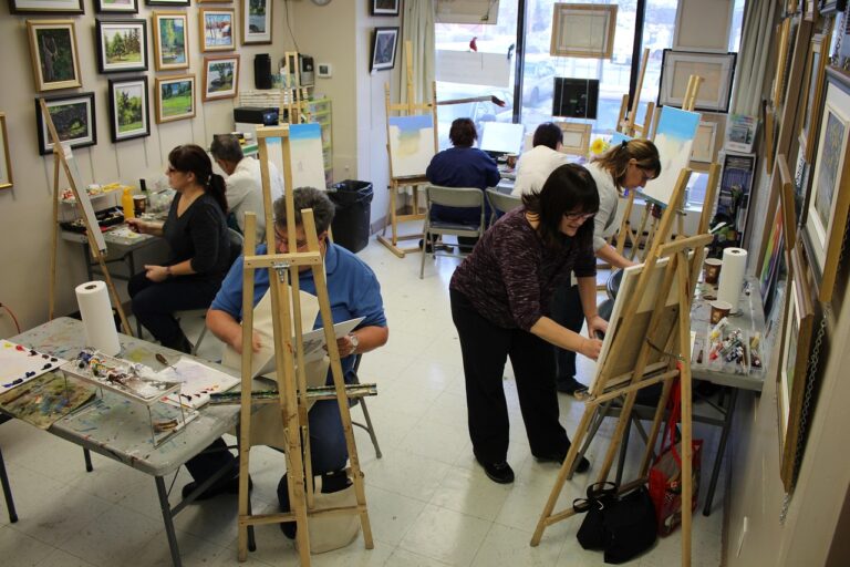 Setting up a paint night for six people