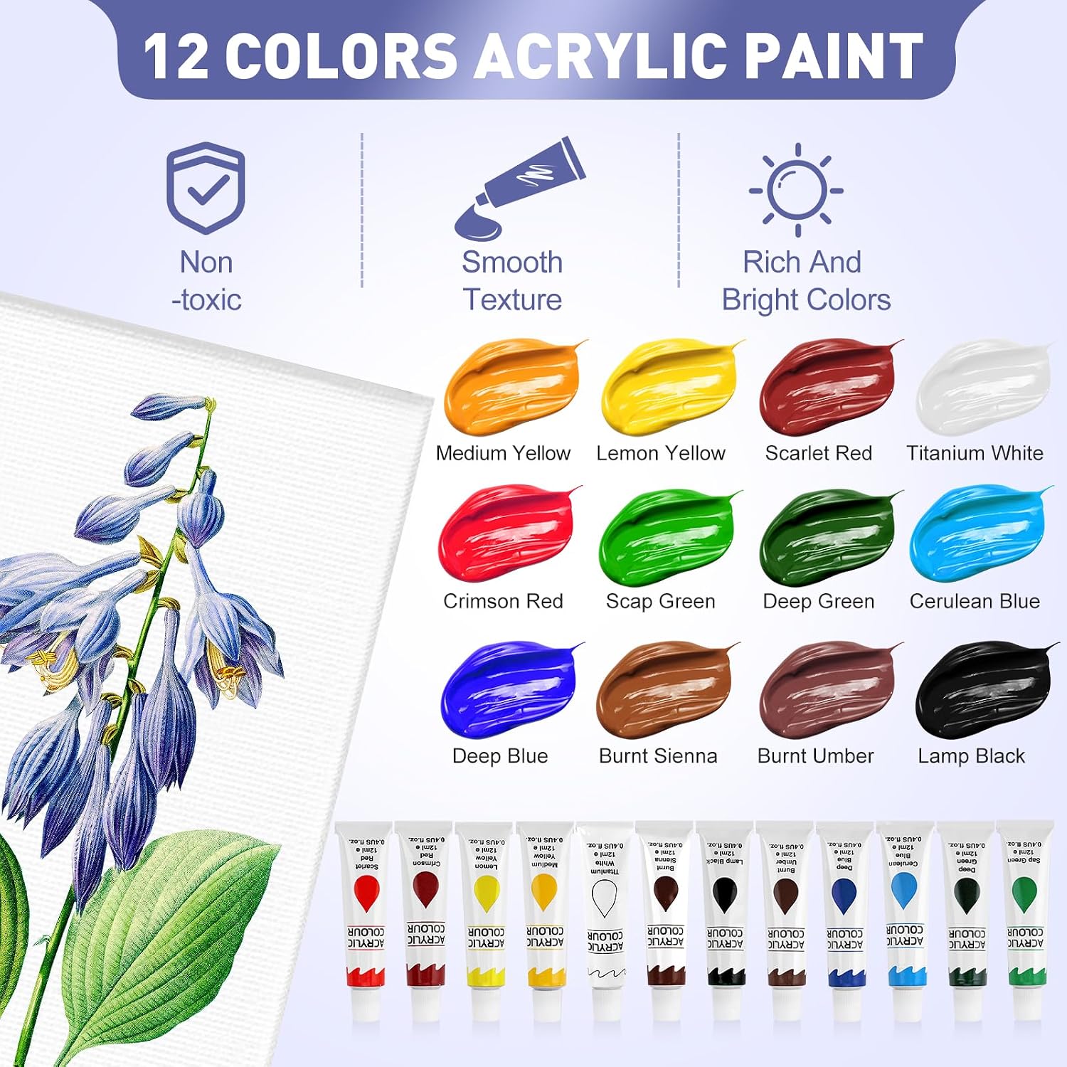 Deluxe Acrylic Painting Kit - Hình 5