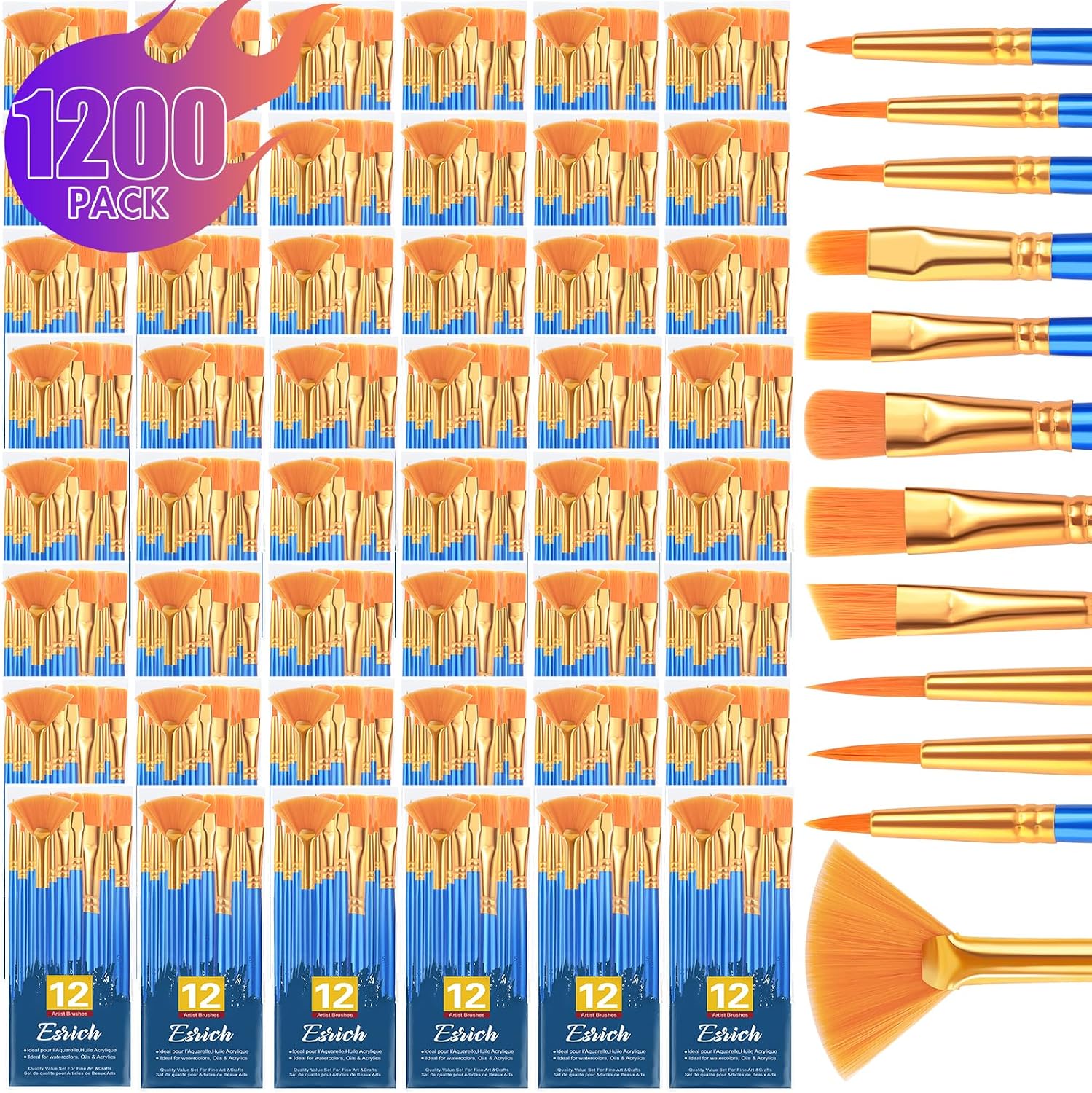 Esrich 72-Piece Artist Brush Set - Hình 8