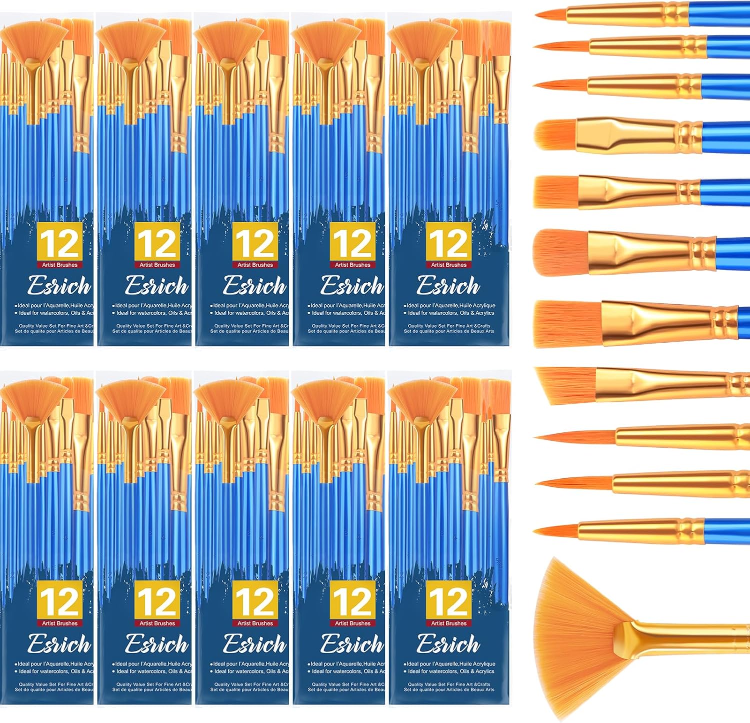 Esrich 72-Piece Artist Brush Set - Hình 10