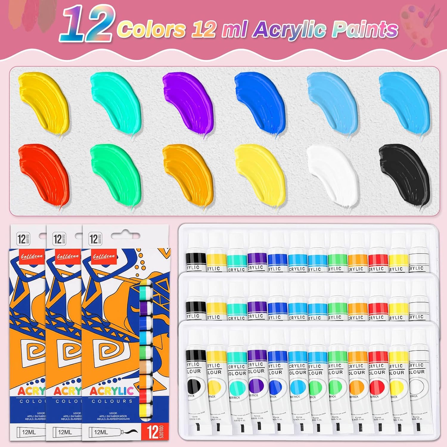 Deluxe Painting Kit with Canvases - Hình 6