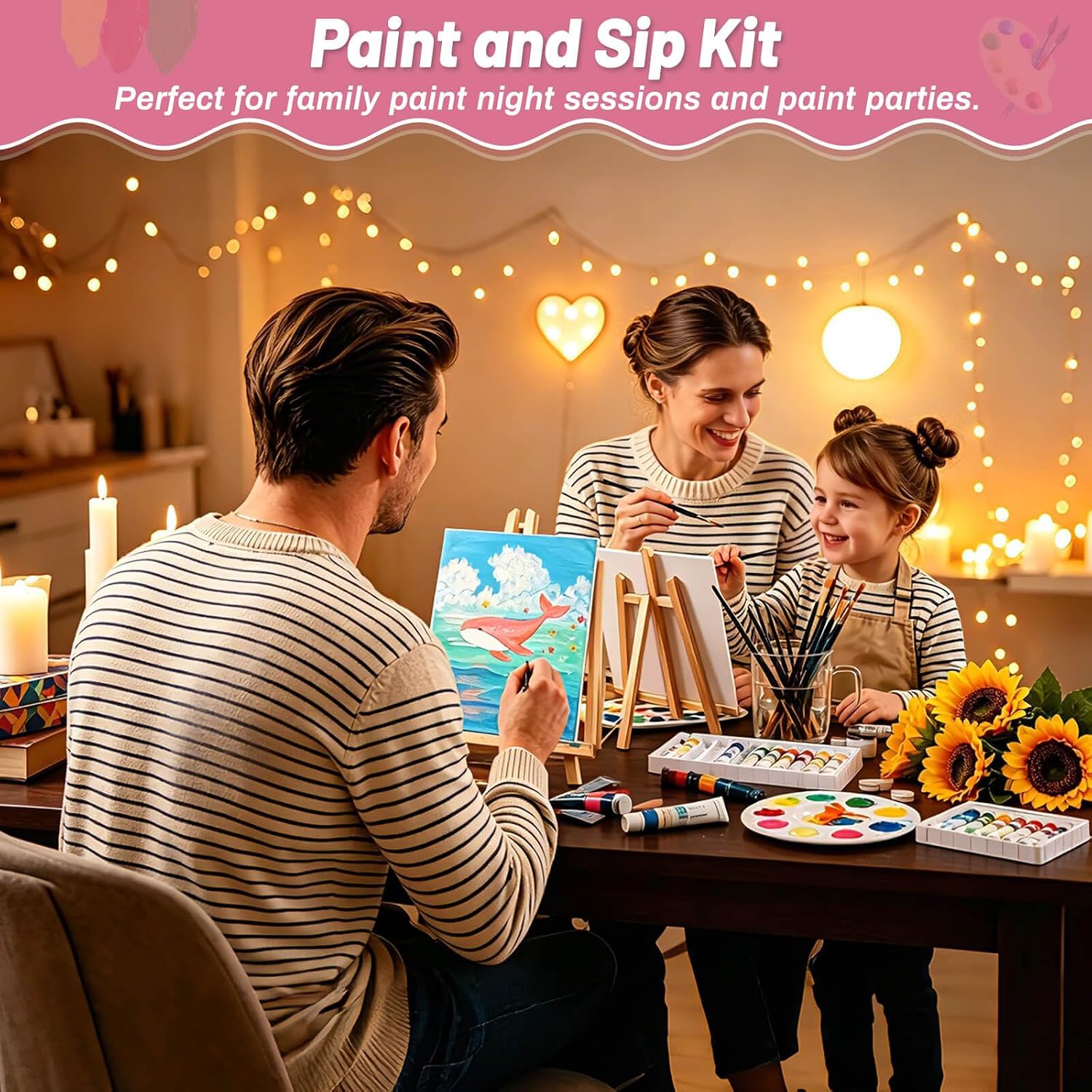 Deluxe Painting Kit with Canvases - Hình 2